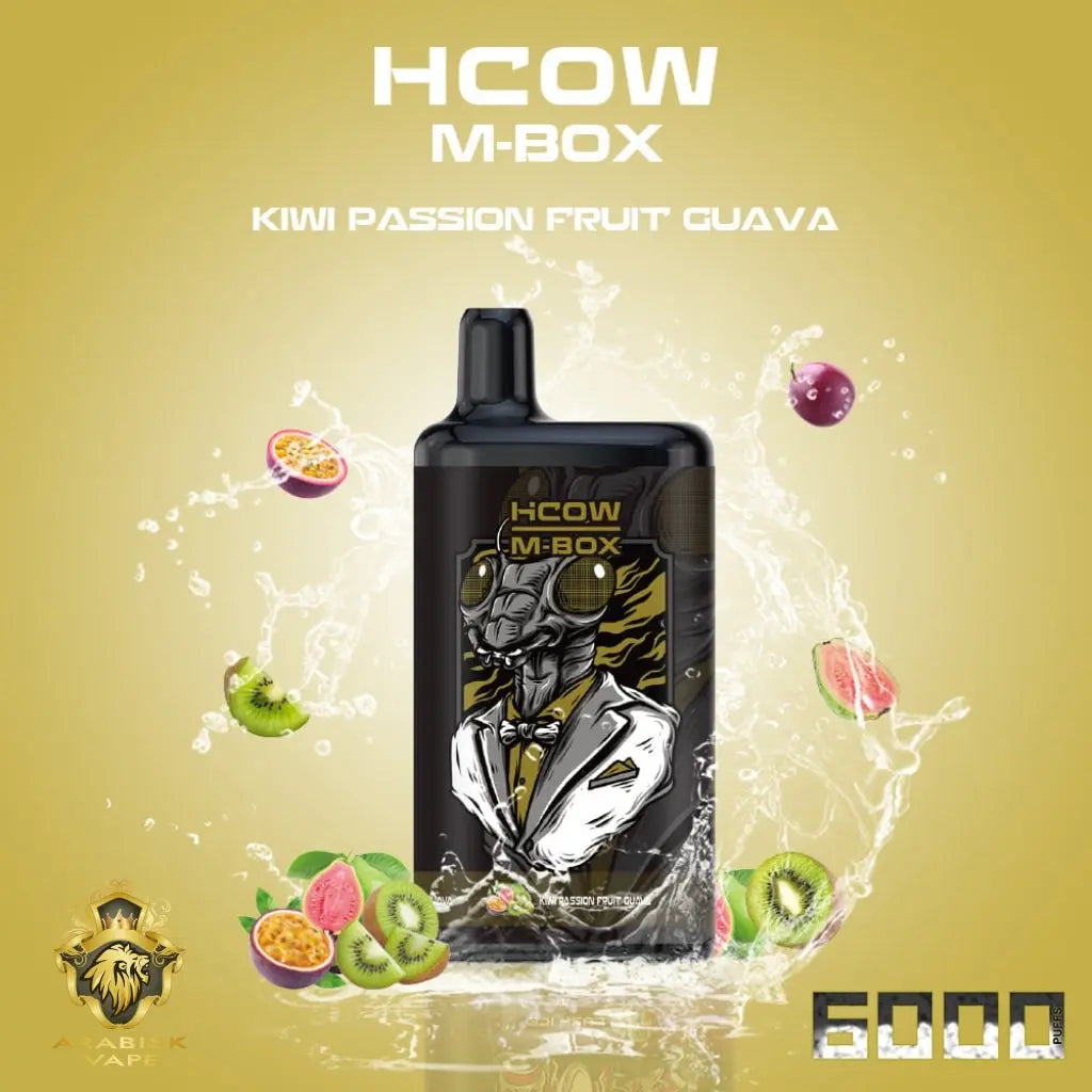 HCOW MBOX Kiwi Passion Fruit Guava 6000 puffs Disposable & Rechargeable –  Arabisk Vape