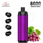 Load image into Gallery viewer, AL FAKHER CROWN BAR 8000 PUFFS 5MG - GRAPE MINT 
