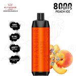 Load image into Gallery viewer, AL FAKHER CROWN BAR 8000 PUFFS 5MG - PEACH ICE 
