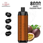 Load image into Gallery viewer, AL FAKHER CROWN BAR 8000 PUFFS 5MG - SWEET PASSIONFRUIT 
