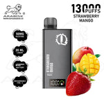 Load image into Gallery viewer, ARABISK Q 13000 PUFFS 50MG  RECHARGEABLE - STRAWBERRY MANGO 
