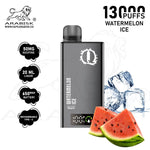 Load image into Gallery viewer, ARABISK Q 13000 PUFFS 50MG  RECHARGEABLE - WATERMELON ICE 
