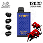 Load image into Gallery viewer, ARABISK PROMISE 12000 PUFFS 50MG  RECHARGEABLE - ENERGY DRINK

