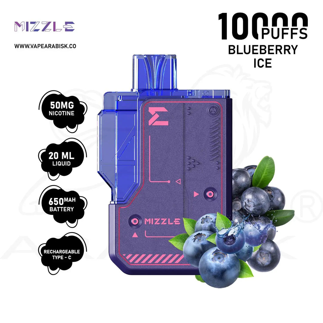 MIZZLE GUIDO 10000 PUFFS 50MG - BLUEBERRY ICE 