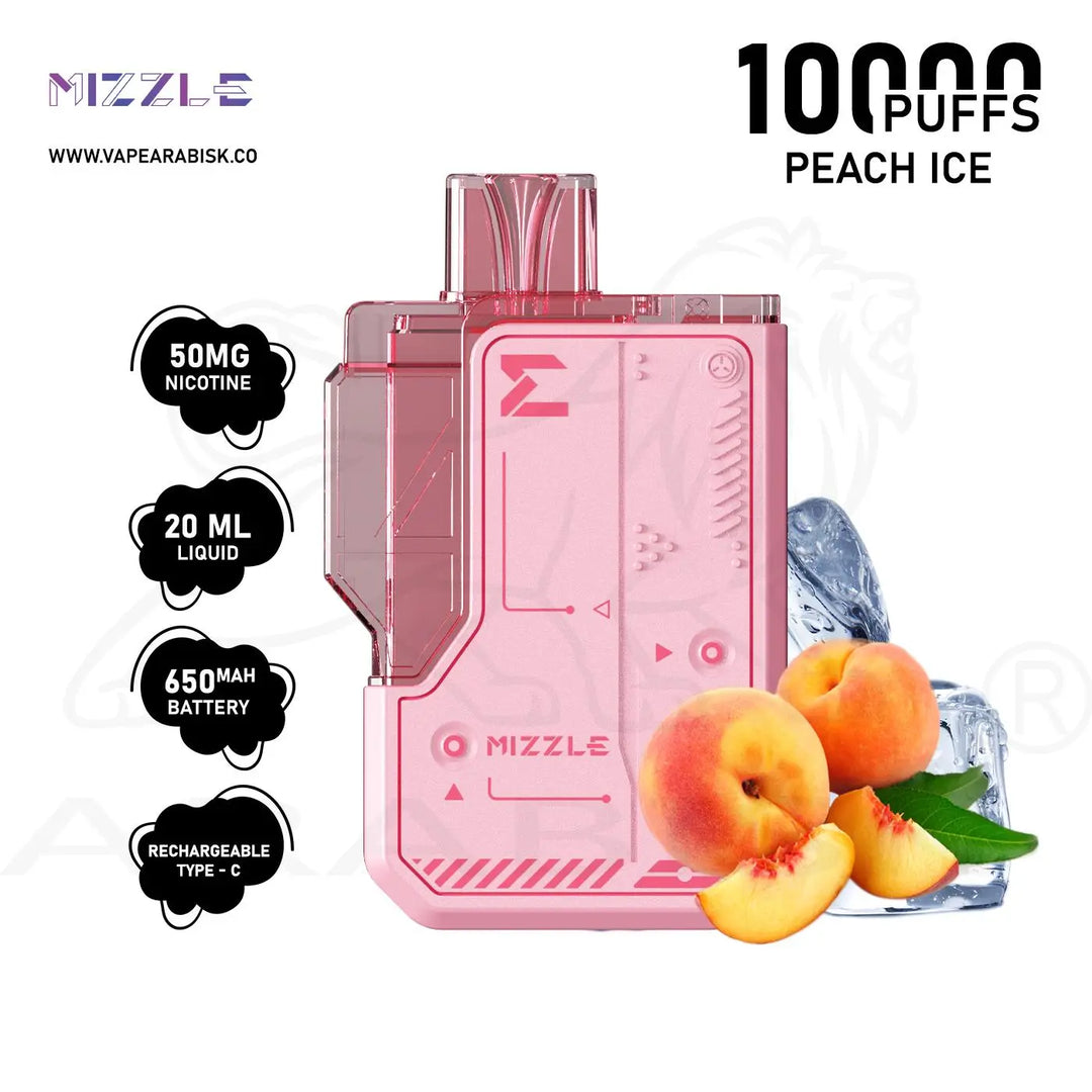 MIZZLE GUIDO 10000 PUFFS 50MG - PEACH ICE 