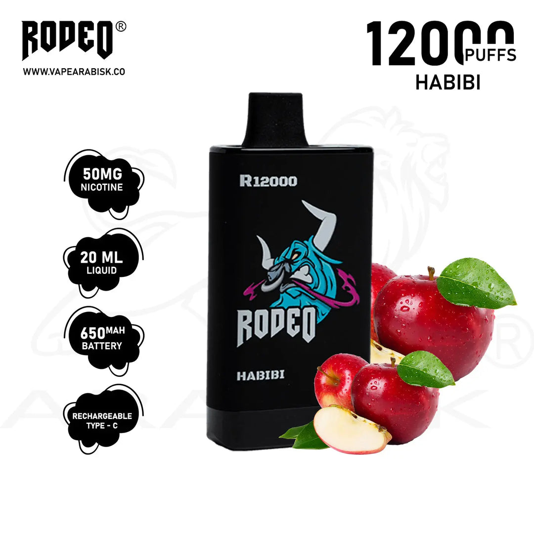 RODEO R 12000 PUFFS 50MG - HABIBI 