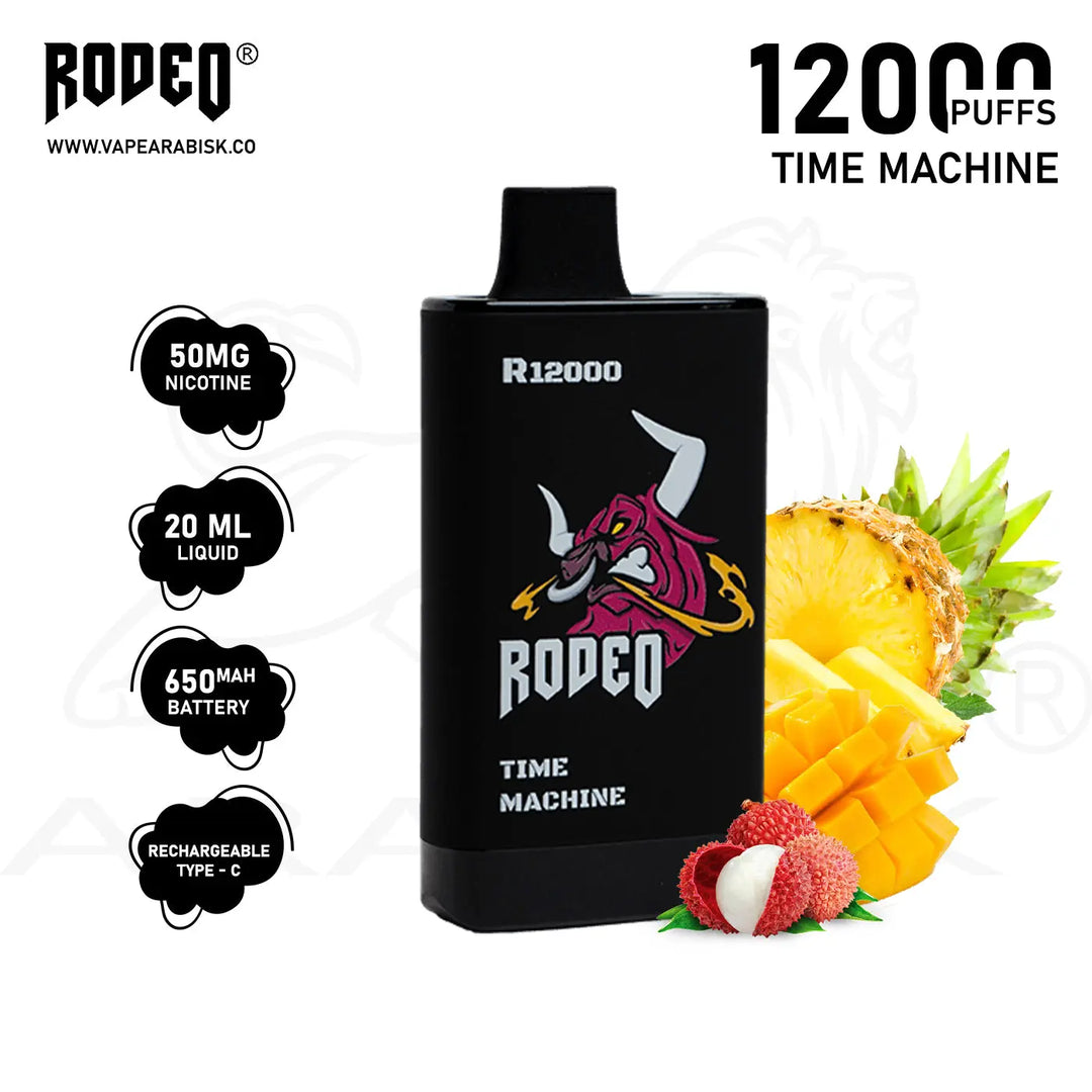 RODEO R 12000 PUFFS 50MG - TIME MACHINE 
