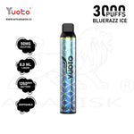 Load image into Gallery viewer, YUOTO LUSCIOUS 3000 PUFFS 50MG - BLUERAZZ ICE 
