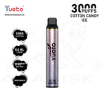 Load image into Gallery viewer, YUOTO LUSCIOUS 3000 PUFFS 50MG - COTTON CANDY ICE 
