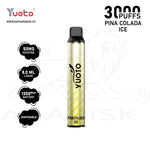 Load image into Gallery viewer, YUOTO LUSCIOUS 3000 PUFFS 50MG - PINA COLADA ICE 

